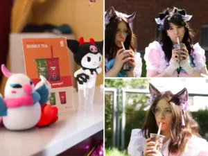 collage bubble pop